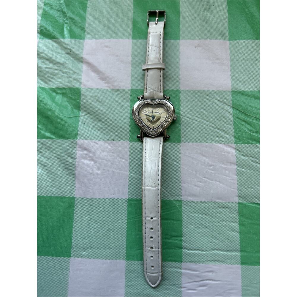 Lure Silver Tone Heart Shaped Dial Women’s Quartz Watch
